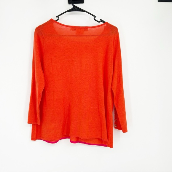 NWT Gretchen Scott Polly Pocket Orange Sweater Size Medium - Picture 2 of 8